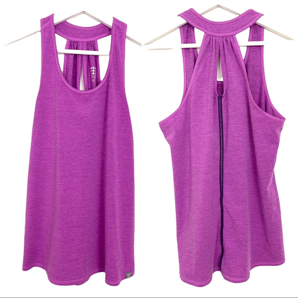 Title Nine Purple Racer Back Active Tank Top